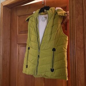 Green Tea puffy vest